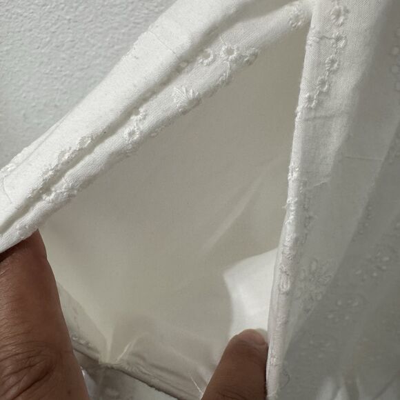 Anthropologie Hutch Smocked Waist Eyelet Jumpsuit XL Cottagecore‎ Feminine NWT - Picture 5 of 10